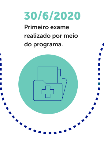 Primeiro exame realizado por meio do programa.